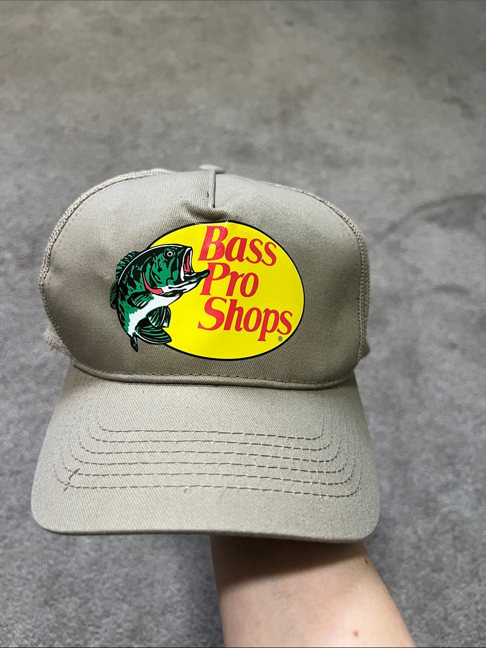 Bass Pro Shops Tan Trucker Hat